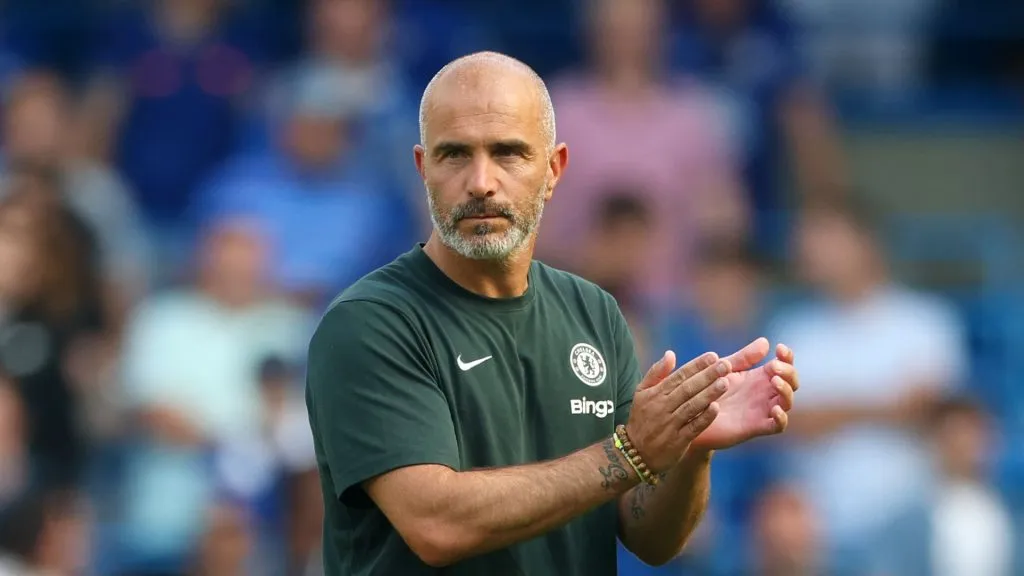 Enzo Maresca durante duelo da Premier League pelo Chelsea (Foto: Richard Pelham/Getty Images)