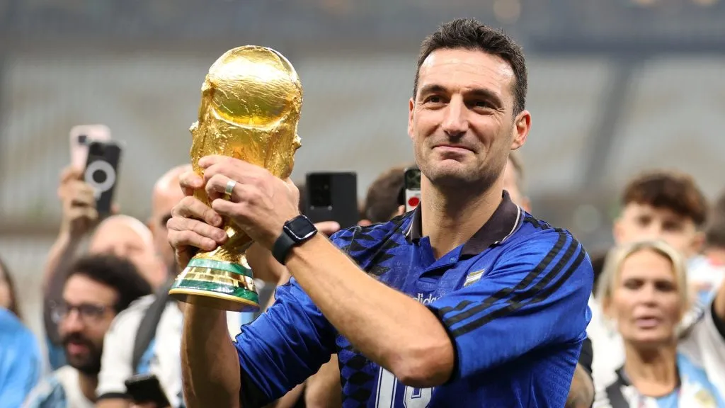 Lionel Scaloni sonha com mais um título da Copa do Mundo. Foto: Julian Finney/Getty Images