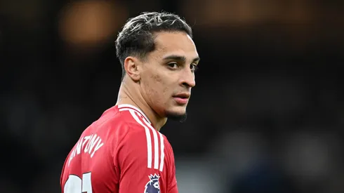 Antony em ação pelo Manchester United. Foto: Michael Regan/Getty Images