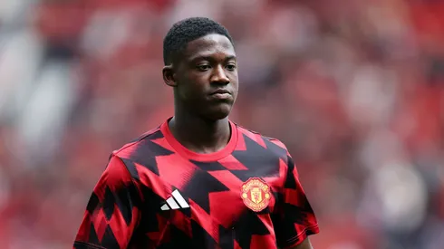 Mainoo em ação pelo Manchester United