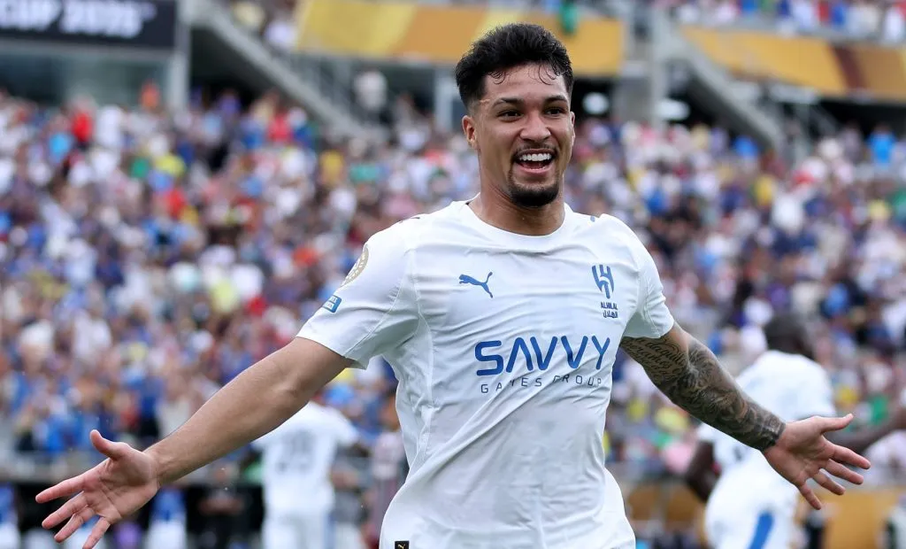 Marcos Leonardo pelo Al-Hilal. Ele está na mira do Flamengo