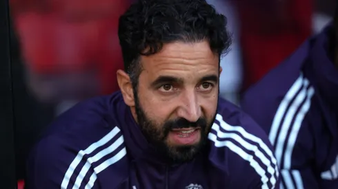 Ruben Amorim, técnico do Manchester United. (Photo by George Wood/Getty Images)