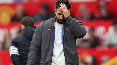 Ruben Amorim é sincero e demonstra otimismo para permanecer no Manchester United mesmo em má fase. (Photo by Jan Kruger/Getty Images)