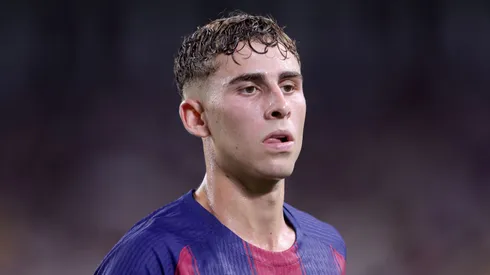 Fermín López em ação pelo Barcelona