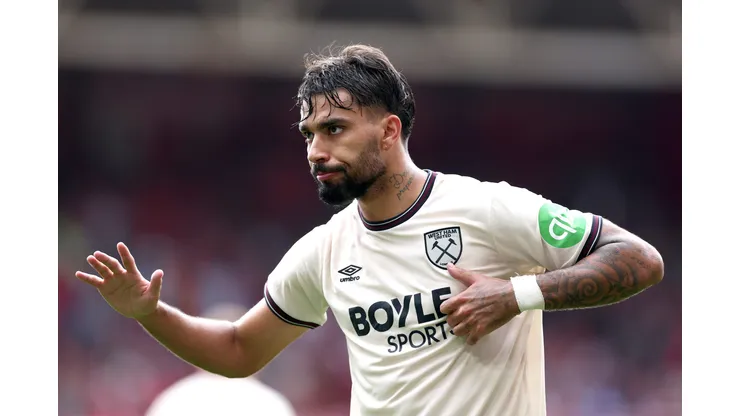 Paquetá em ação pelo West Ham. (Photo by Dan Istitene/Getty Images)