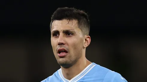 Rodri em ação com o Manchester City. Foto: Jan Kruger