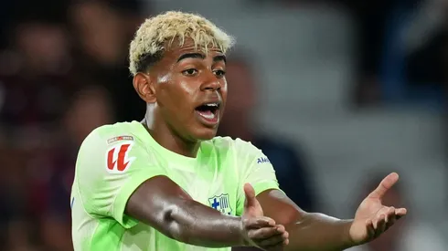 Lamine Yamal é contra titularidade de Rashford. Foto: Alex Caparros/Getty Images