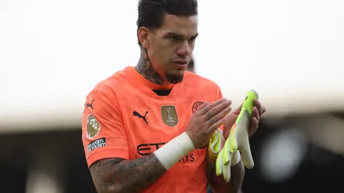 LONDON, ENGLAND – MAY 25: Ederson of Manchester City Ederson deve sair do Manchester City. (Photo by Alex Davidson/Getty Images)