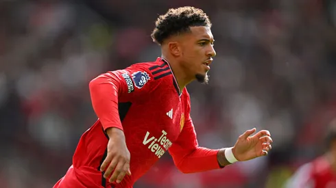 Jadon Sancho em ação pelo Manchester United (Foto: Stu Forster/Getty Images)