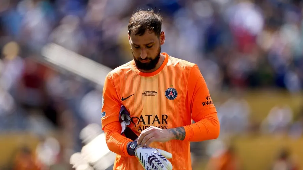 Donnarumma após perder o Mundial de Clubes para o Chelsea. Foto: Buda Mendes/Getty Images