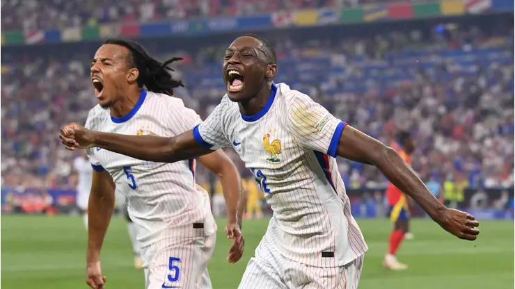 Kolo Muani em campo pela França na semifinal da UEFA EURO 2024