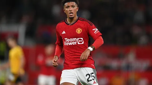 Jadon Sancho foi emprestado pelo Manchester United – Photo by Gareth Copley/Getty Images