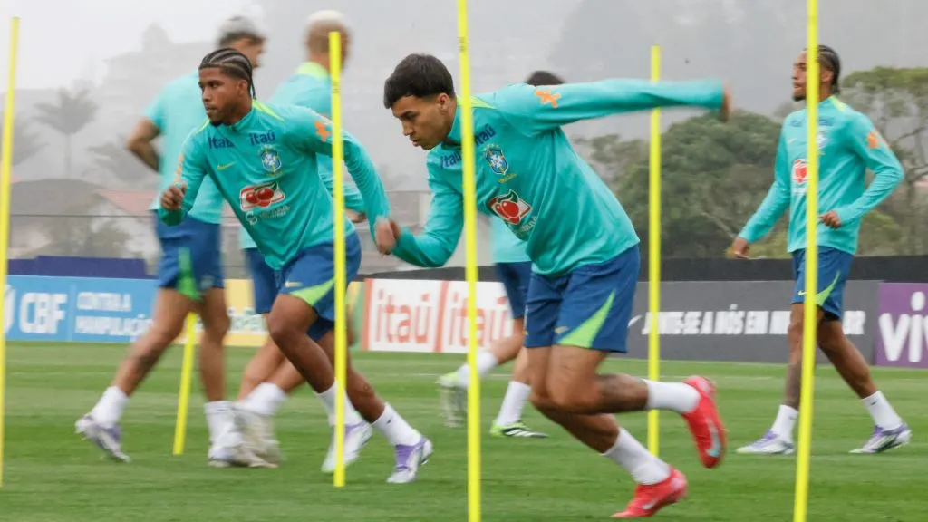 Kaio Jorge (centro) é o único estreante em convocações na lista de Ancelotti (Foto: Rafael Ribeiro – Divulgação- CBF)