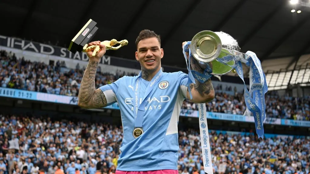 Ederson venceu títulos e prêmios individuais pelo Manchester City. Foto: Michael Regan/Getty Images