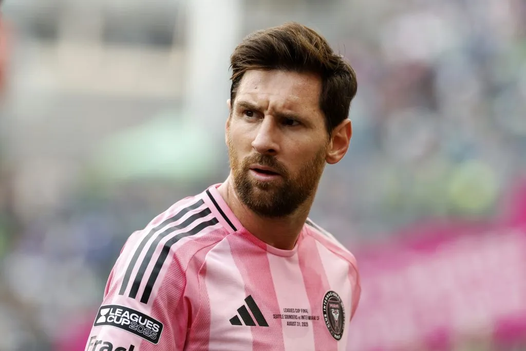 Lionel Messi em ação pelo Inter Miami. Alika Jenner/Getty Images.