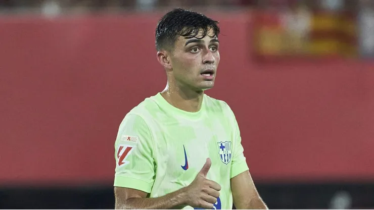 Pedri em ação pelo Barcelona. Foto: Rafa Babot/Getty Images