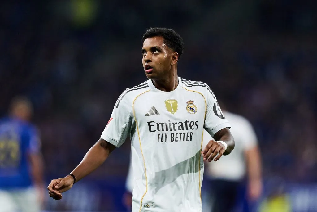 Rodrygo vai ficar no Real Madrid. (Photo by Juan Manuel Serrano Arce/Getty Images)