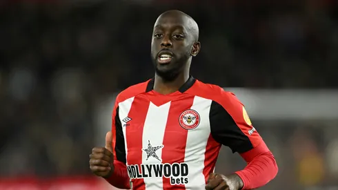 Yoane Wissa em ação pelo Brentford. Foto: Mike Hewitt/Getty Images