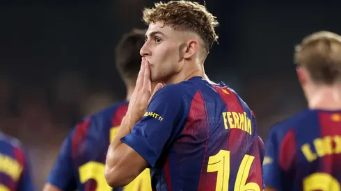 Fermín López segue no Barcelona após proposta. Foto: Judit Cartiel/Getty Images