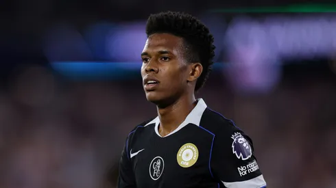 Estêvão em ação pelo Chelsea. Foto: Justin Setterfield/Getty Images