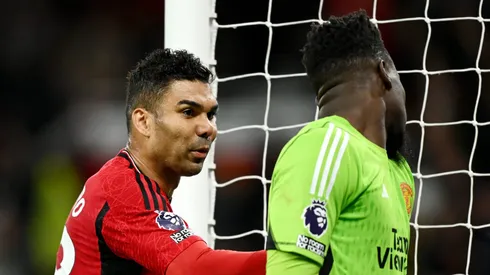 Manchester United avalia saída de André Onana para o Trabzonspor. (Photo by Gareth Copley/Getty Images)