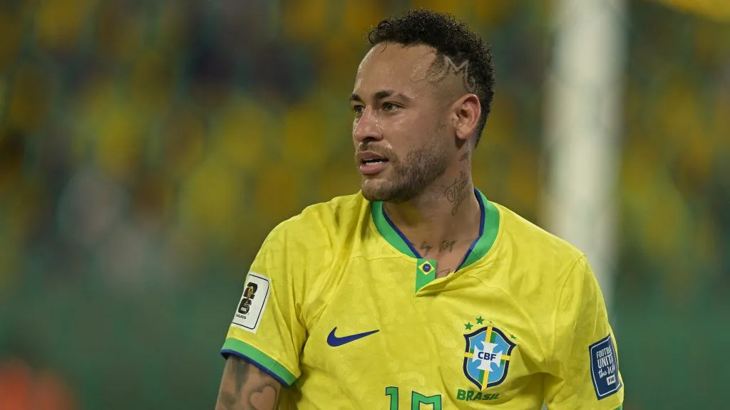 Neymar jogando pela Seleção Brasileira. Foto: Pedro Vilela/Getty Images