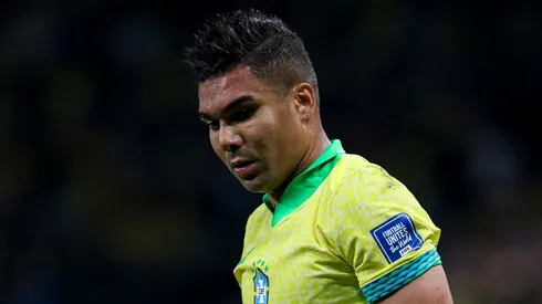 Casemiro em jogo na Neo Química Arena (Foto: Ricardo Moreira/Getty Images)