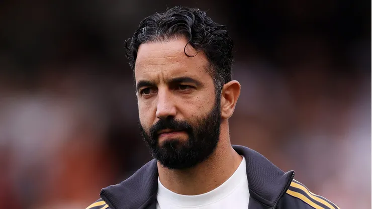 Manchester United e Ruben Amorim têm noção divergência nos bastidores, mas demissão segue descartada. (Photo by Justin Setterfield/Getty Images)