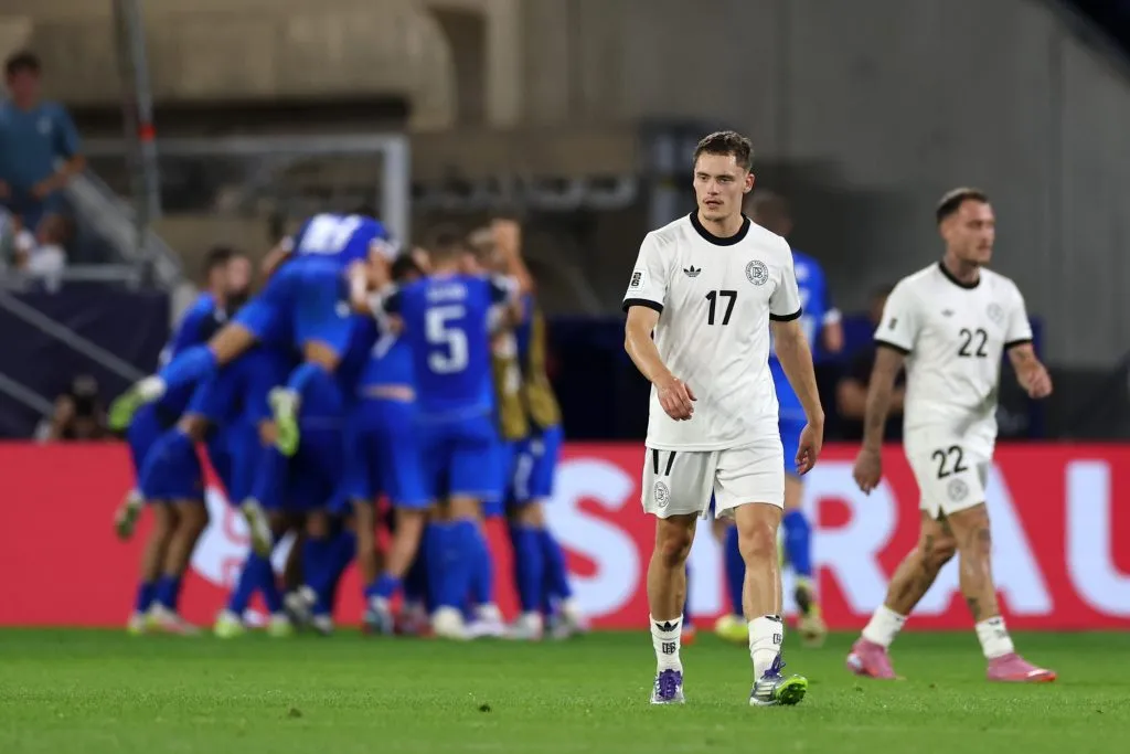 Florian Wirtz em Eslováquia X Alemanha. (Photo by Lars Baron/Getty Images)
