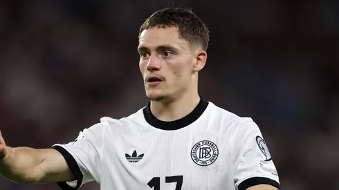 Alemanha perde para Eslováquia com falha de Florian Wirtz, do Liverpool, e torcedores não perdoam. (Photo by Lars Baron/Getty Images)