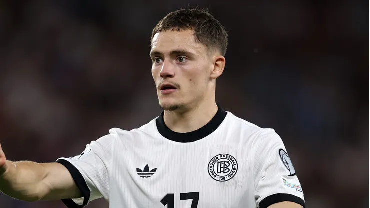 Alemanha perde para Eslováquia com falha de Florian Wirtz, do Liverpool, e torcedores não perdoam. (Photo by Lars Baron/Getty Images)