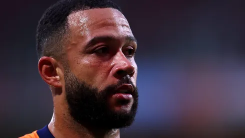 Memphis Depay, do Corinthians, é criticado pelos torcedores da Holanda que exigem sua saída da seleção. (Photo by Dean Mouhtaropoulos/Getty Images)