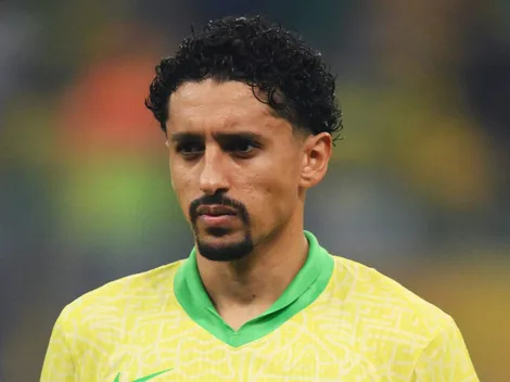 Marquinhos completa o jogo de número 100 pela Seleção Brasileira