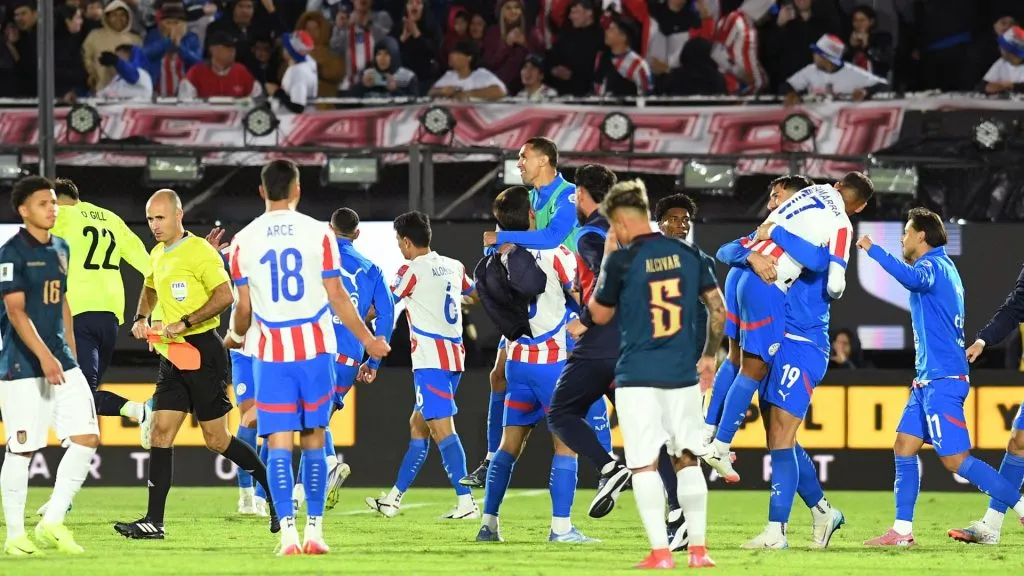 Paraguai se garantiu na Copa do Mundo após empate contra o Equador (Foto: Christian Alvarenga/Getty Images)