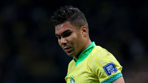 Casemiro durante jogo da Seleção contra o Paraguai (Foto: Ricardo Moreira/Getty Images)