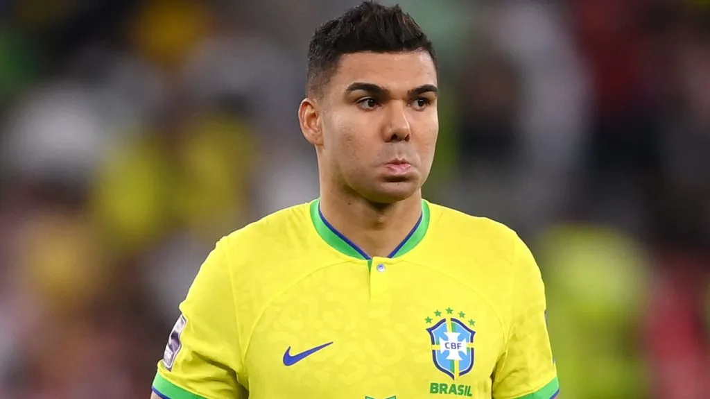 Casemiro em ação pelo Brasil.