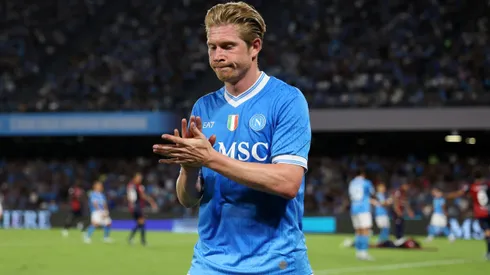 Kevin De Bruyne em ação pelo Napoli. Foto: Francesco Pecoraro/Getty Images