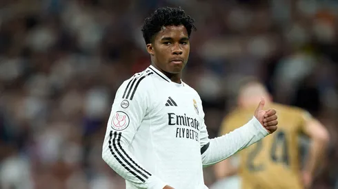 Endrick pensa na Copa do Mundo e vai avaliar saída do Real Madrid em janeiro. (Photo by Angel Martinez/Getty Images)