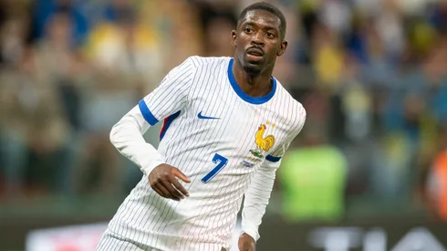 Ousmane Dembélé com a Seleção da Francesa. Foto: Mateusz Slodkowski