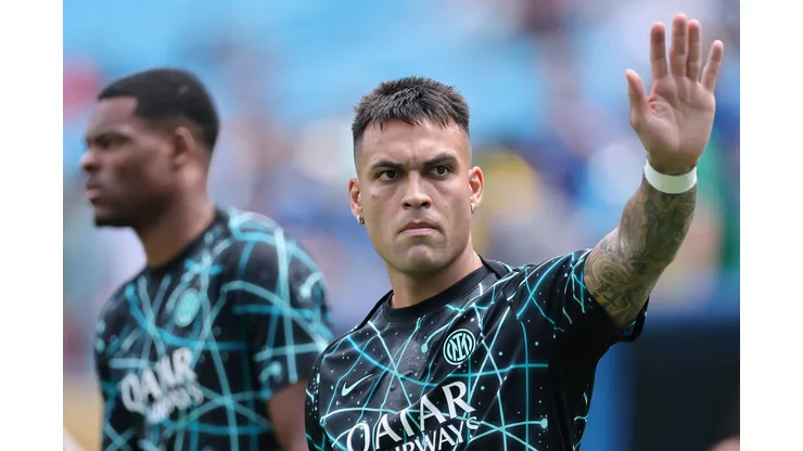 Lautaro Martínez é goleador da Inter de Milão. (Photo by Michael Reaves/Getty Images)
