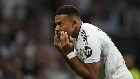 Kylian Mbappé em jogo do Real Madrid. (Foto: Denis Doyle/Getty Images)