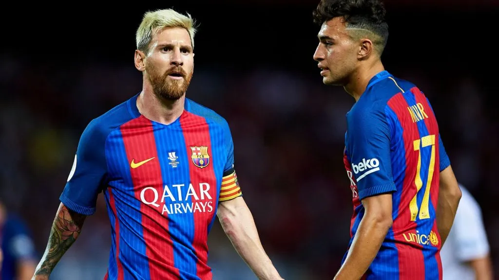 Munir jogou com Messi, no Barcelona (foto: Aitor Alcalde/Getty Imagens