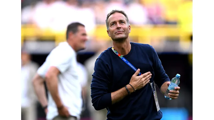 Kasper Hjulmand, novo técnico do Bayer Leverkusen. Treinador assume o lugar de Ten Hag Foto: Shaun Botterill/Getty Images