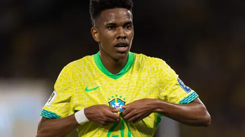 Estêvão em ação pelo Brasil. (Photo by Ruano Carneiro/Getty Images)