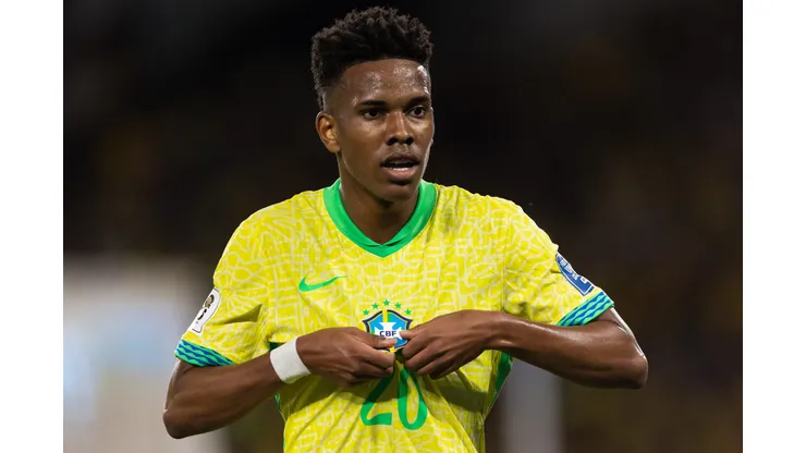 Estêvão em ação pelo Brasil. (Photo by Ruano Carneiro/Getty Images)