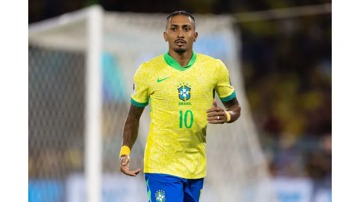 Raphinha, atacante da Seleção Brasileira e do Barcelona - Photo by Ruano Carneiro/Getty Images