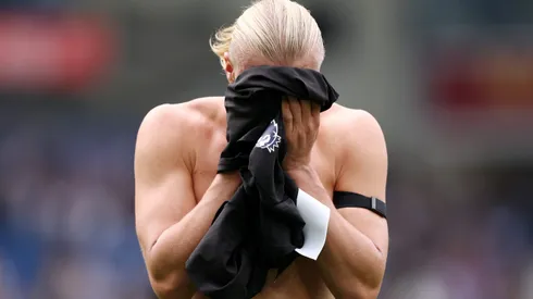 Haaland em ação pela Noruega. (Photo by Justin Setterfield/Getty Images)