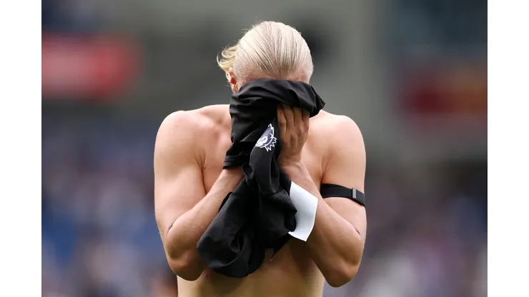 Haaland em ação pela Noruega. (Photo by Justin Setterfield/Getty Images)