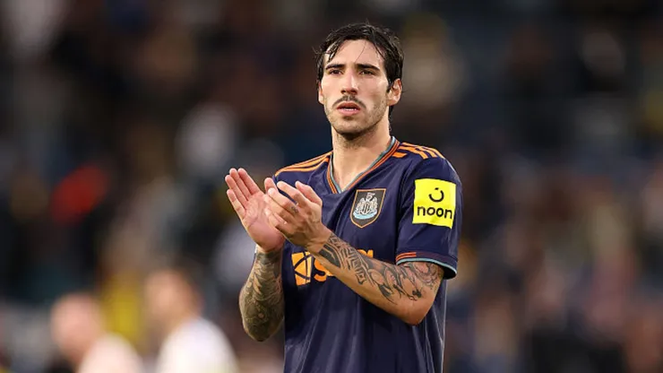 Sandro Tonali em ação pela Seleção da Itália.