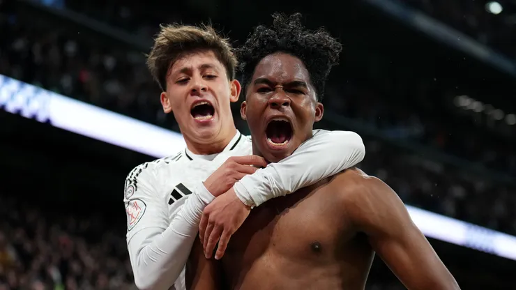 Endrick e Arda Güler comemorando pelo Real Madrid (Foto: Angel Martinez/Getty Images)
